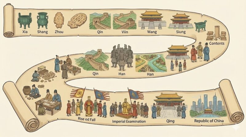 中国3000年の歴史と4000年の違いは?年表で追う王朝の変遷