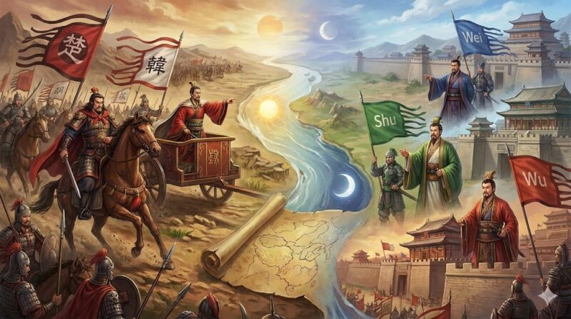 項羽と劉邦と三国志の時系列はどっちが先か解説