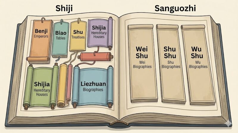 紀伝体で描く正史の構成比較