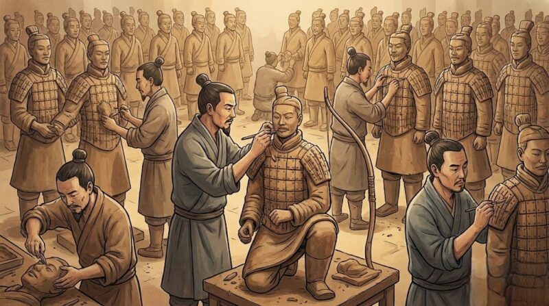 8000体の兵士像に見る職人の技