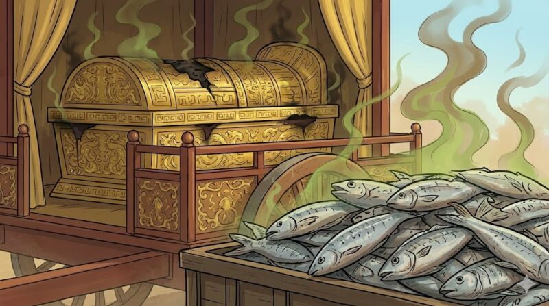 腐敗臭を隠した鮑魚と遺体の現状