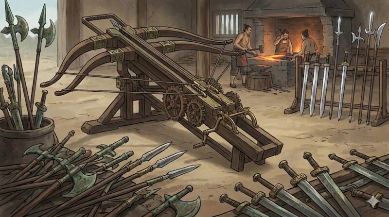 春秋戦国時代の武器を徹底解説！種類や最強の弩、鉄製への進化