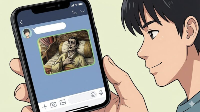 とてもつらい三国志のLINEスタンプ